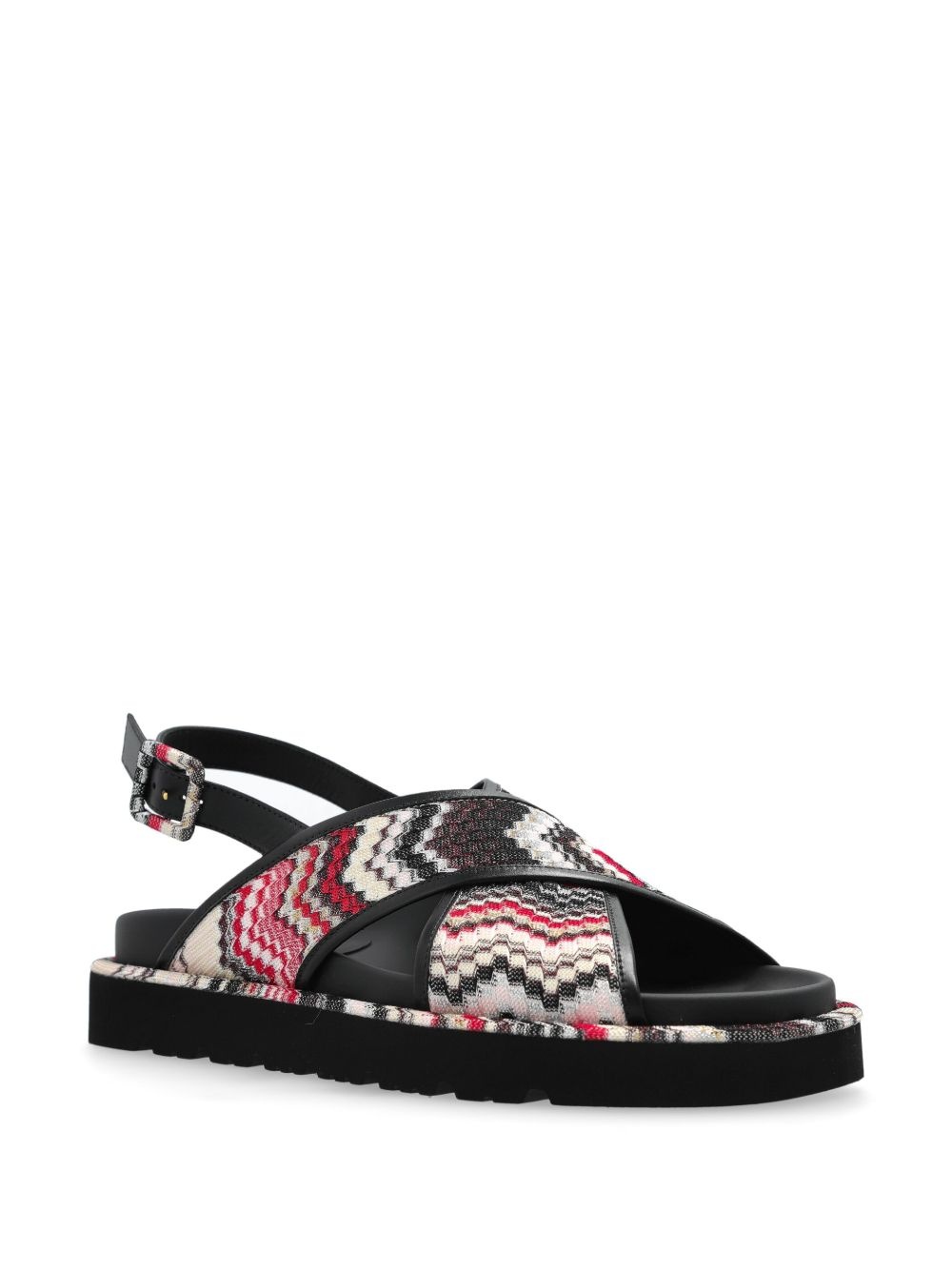zigzag slingback sandals - 2