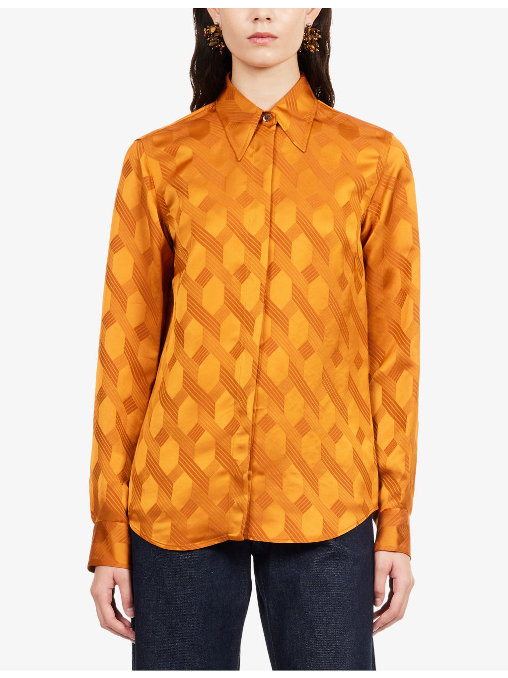 Chowy Patterned Long-Sleeve Woven Shirt - 3