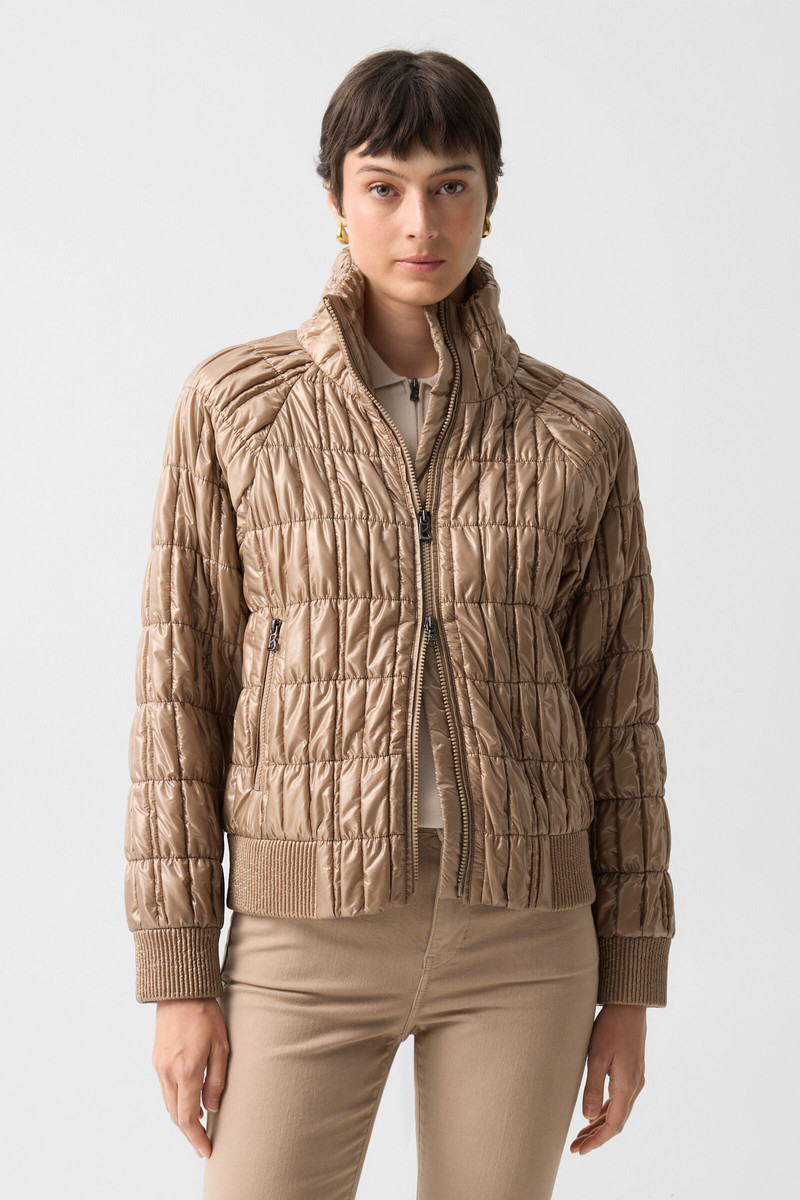 Sherry quilted jacket in Camel 2