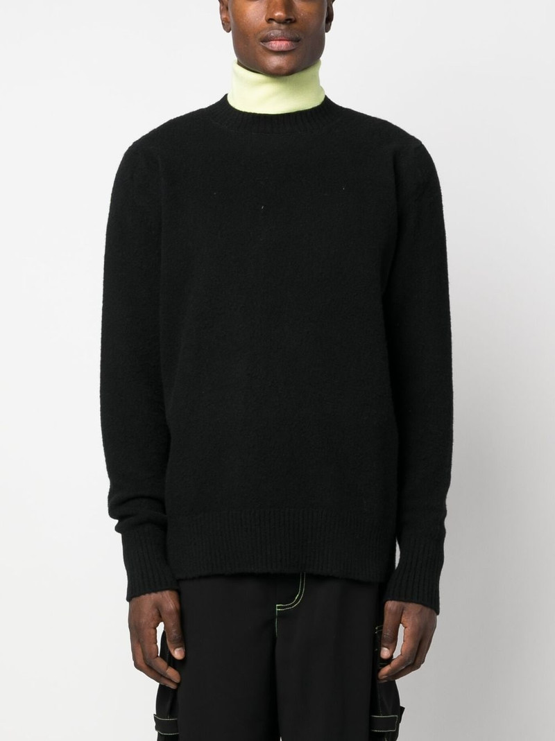 logo-print wool jumper 3