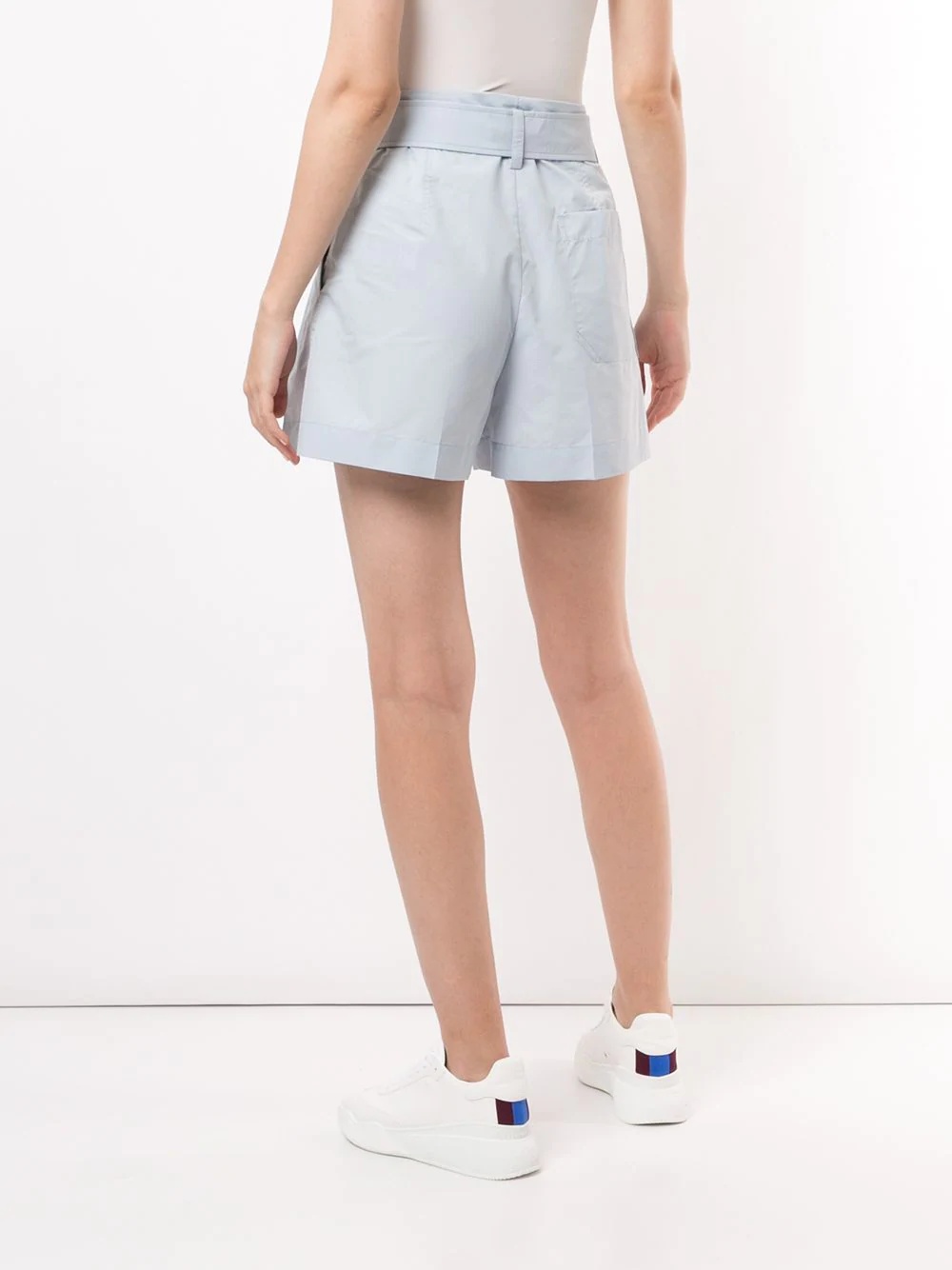 belted utility shorts - 4