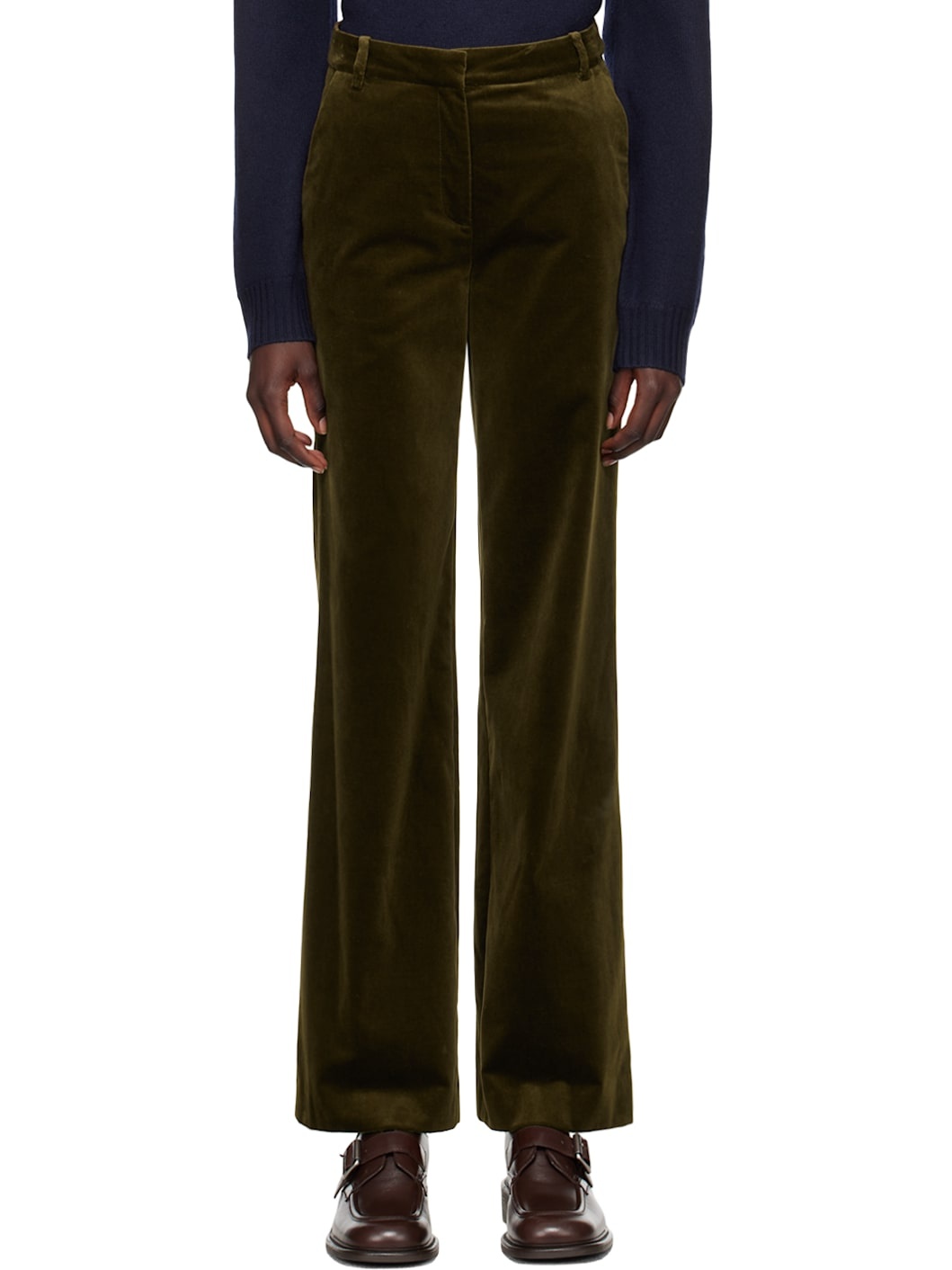 Khaki Margaret Trousers - 1