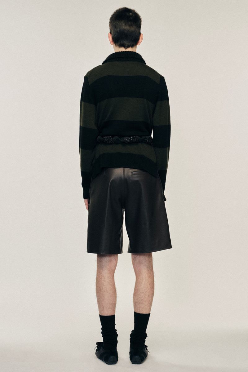 Embellished Fuzzy Collar Rugby Jumper 4