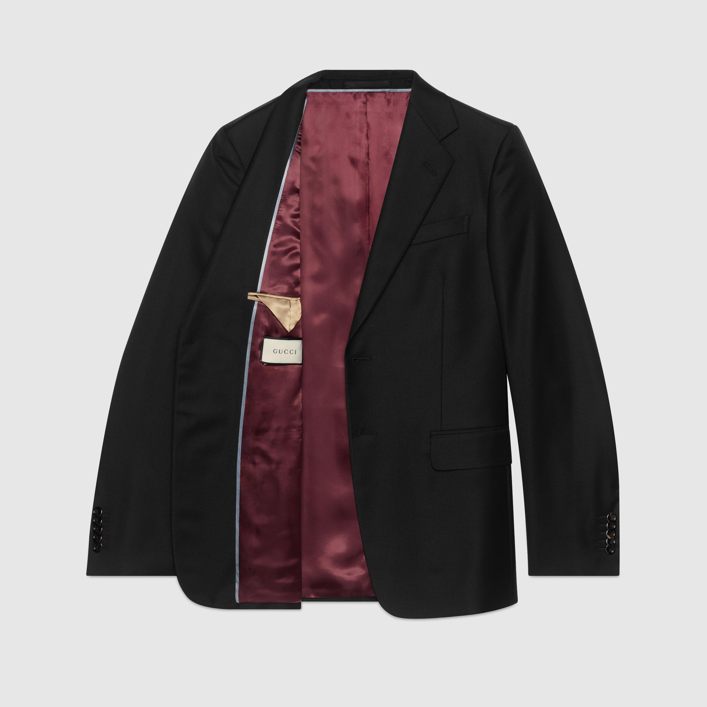 Straight fit wool suit - 9