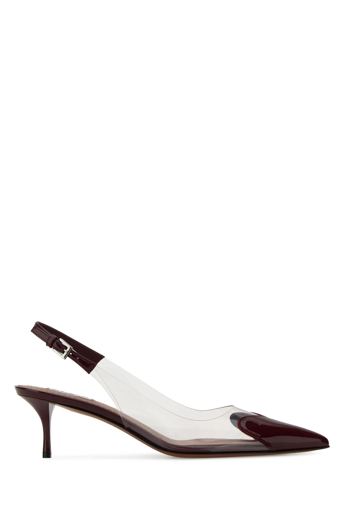 Two-tone PVC and leather pumps - 1