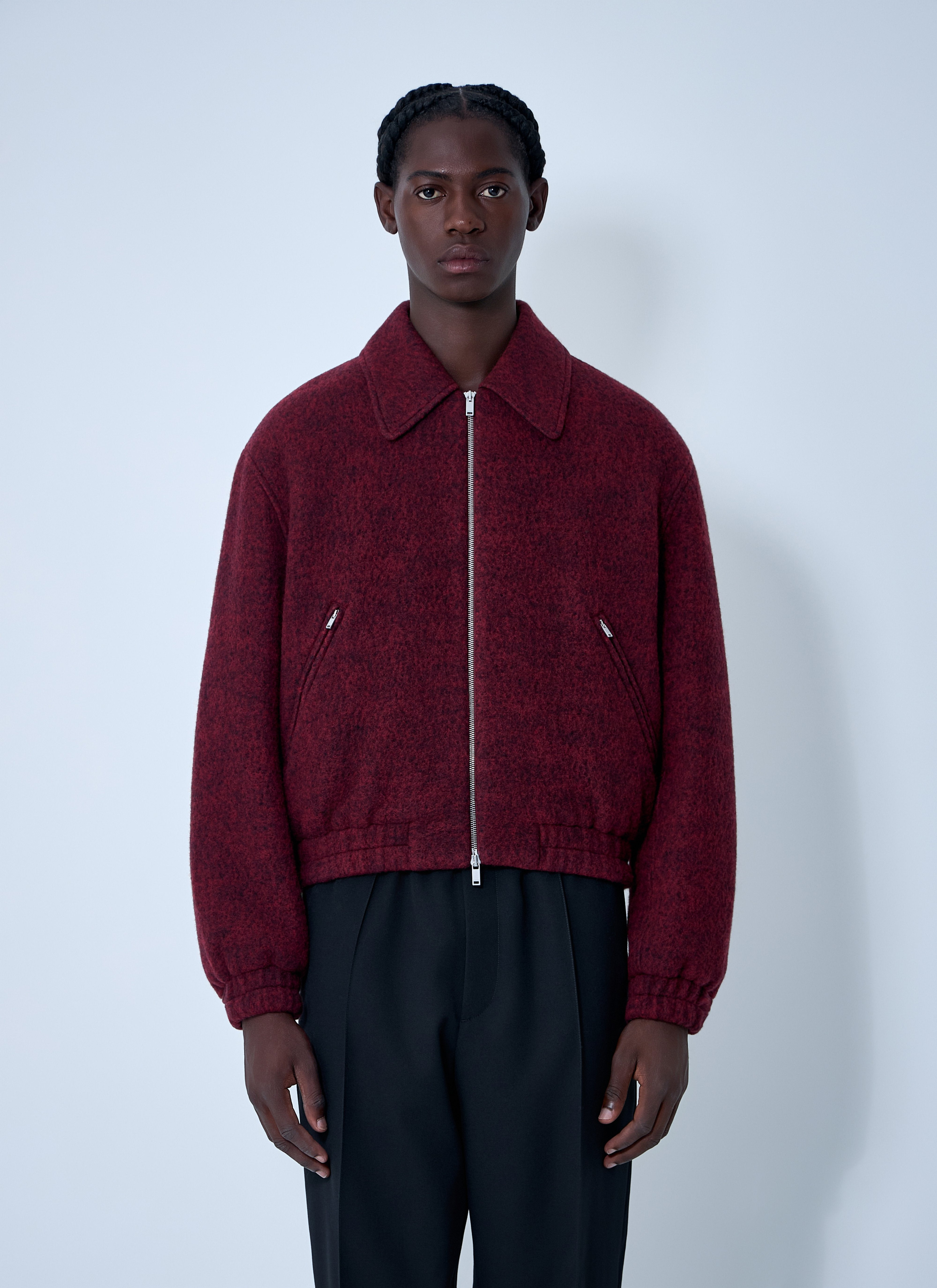Jil Sander Men Wool-Blend Bomber Jacket - 1