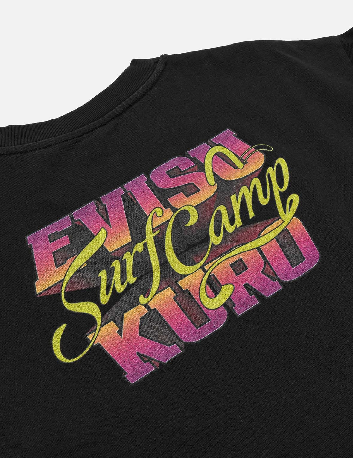 Logo Embroidery and Surf Camp Print Regular Fit T-shirt - 5