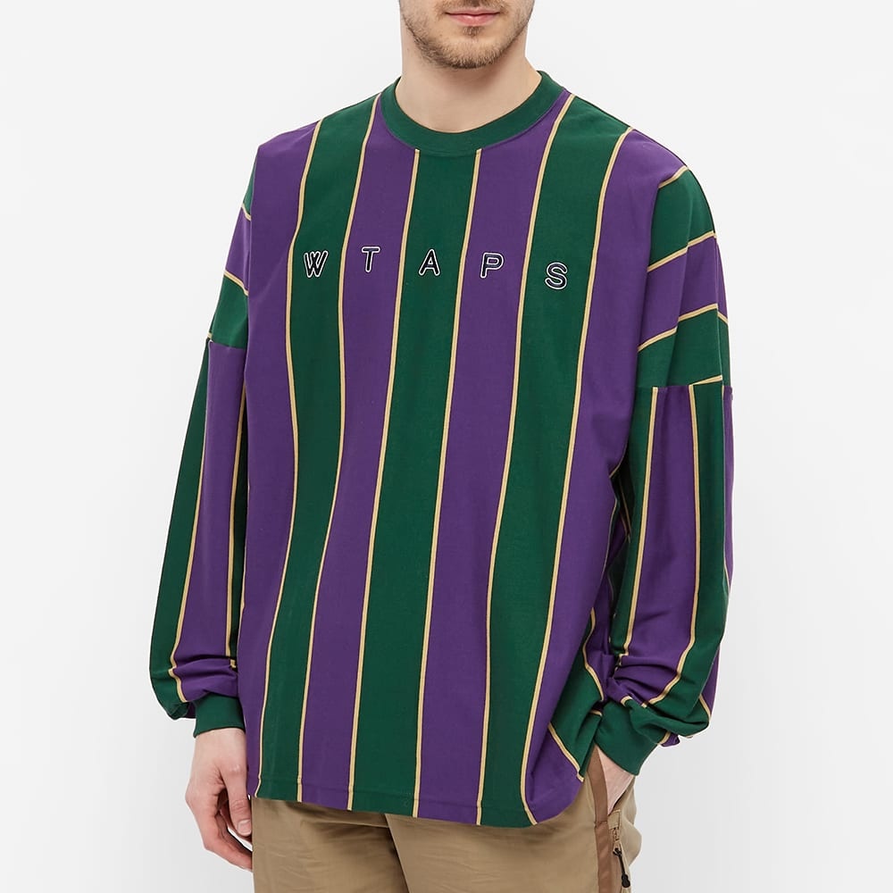 WTAPS Long Sleeve Peace Virtical Stripe Tee - 3