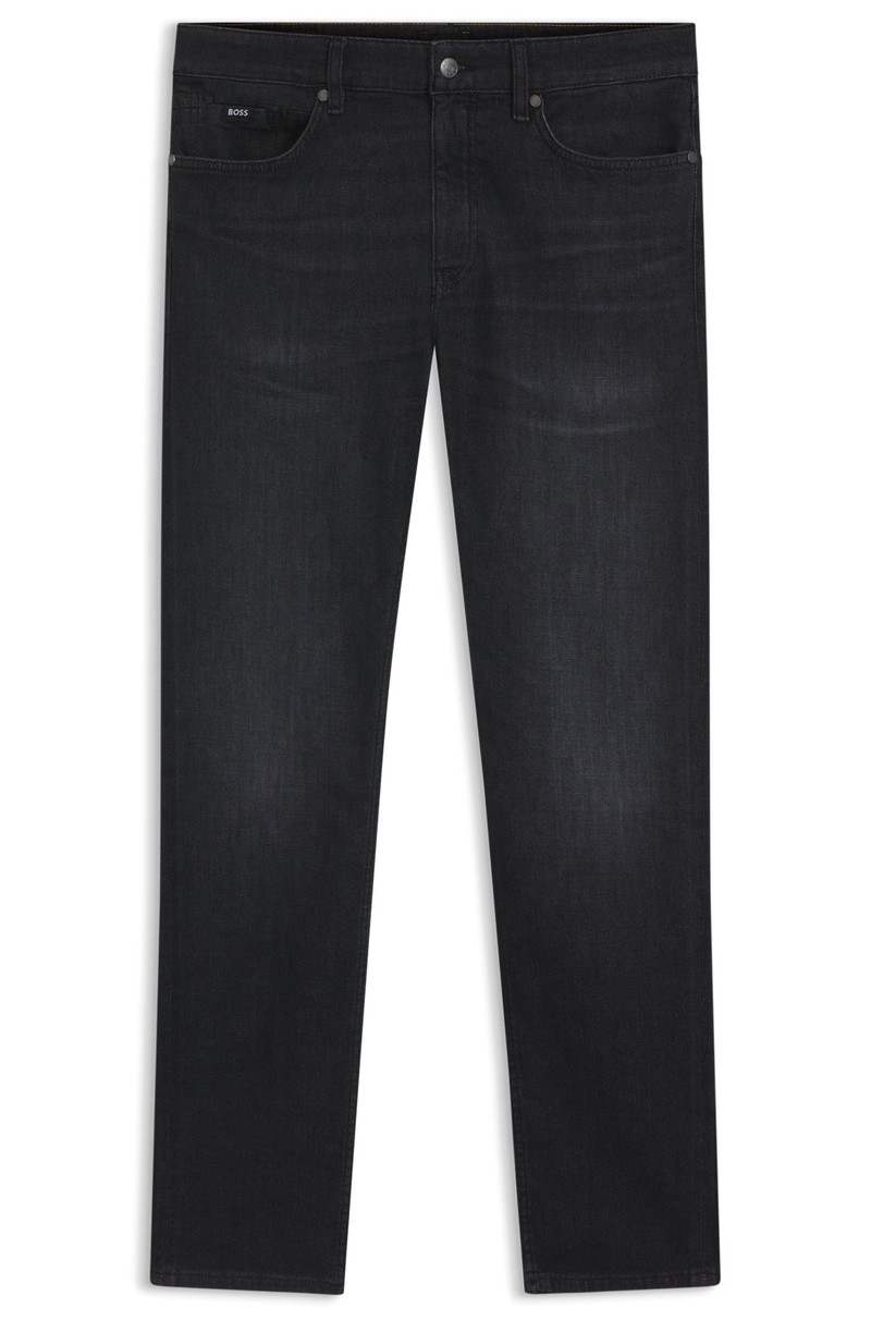 DELAWARE SLIM-FIT JEANS IN BLACK ITALIAN-MADE DENIM 1