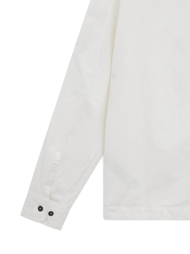 Lens-detail zip-up shirt 7