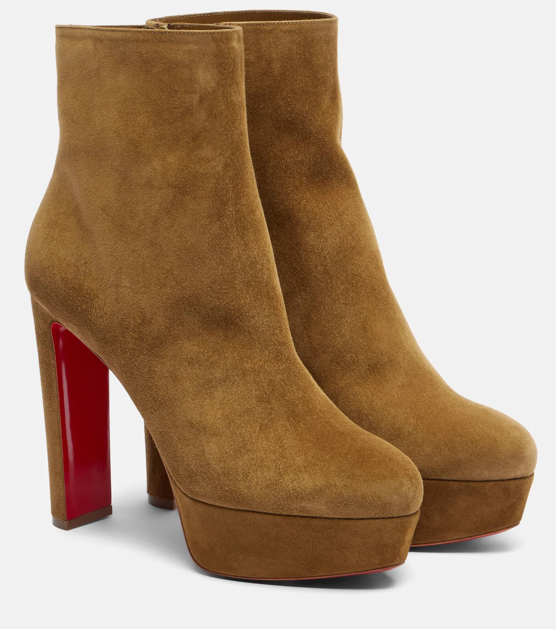 Loo Booty 130 suede platform ankle boots - 1