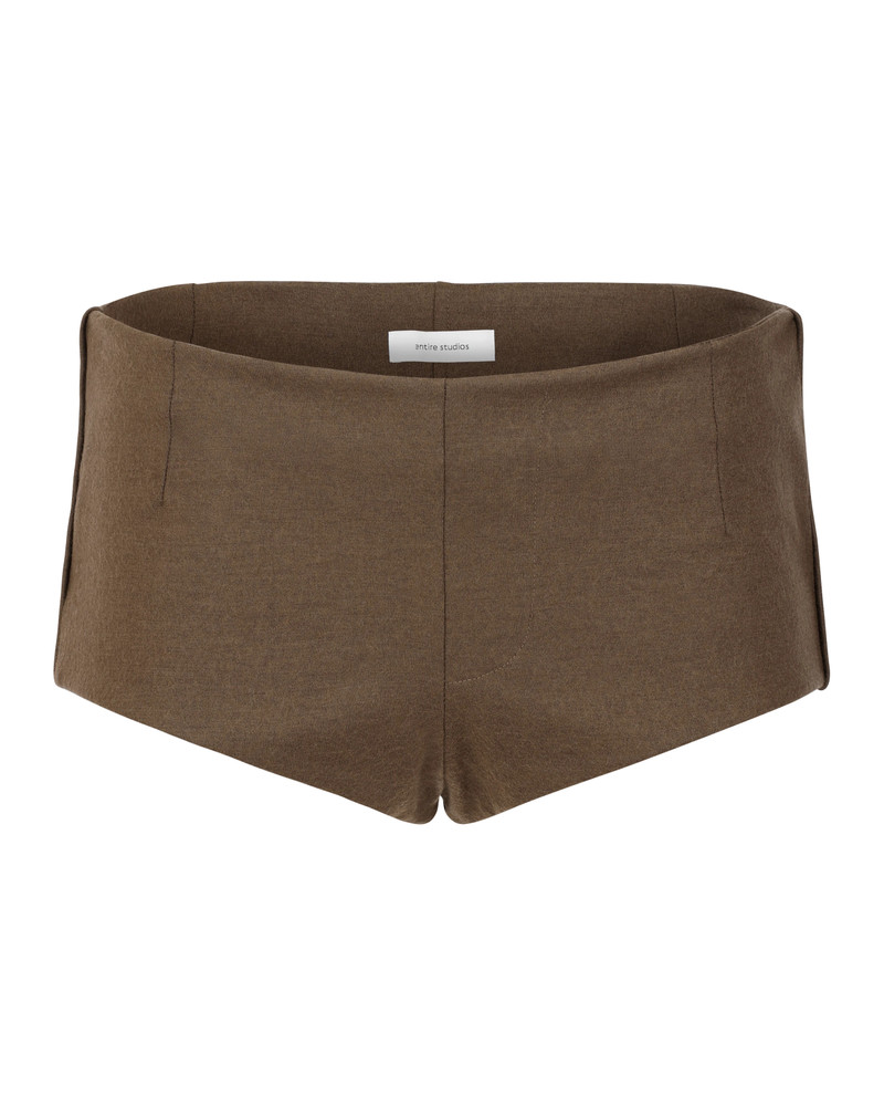 WOOLIE SHORTS COFFEE 1