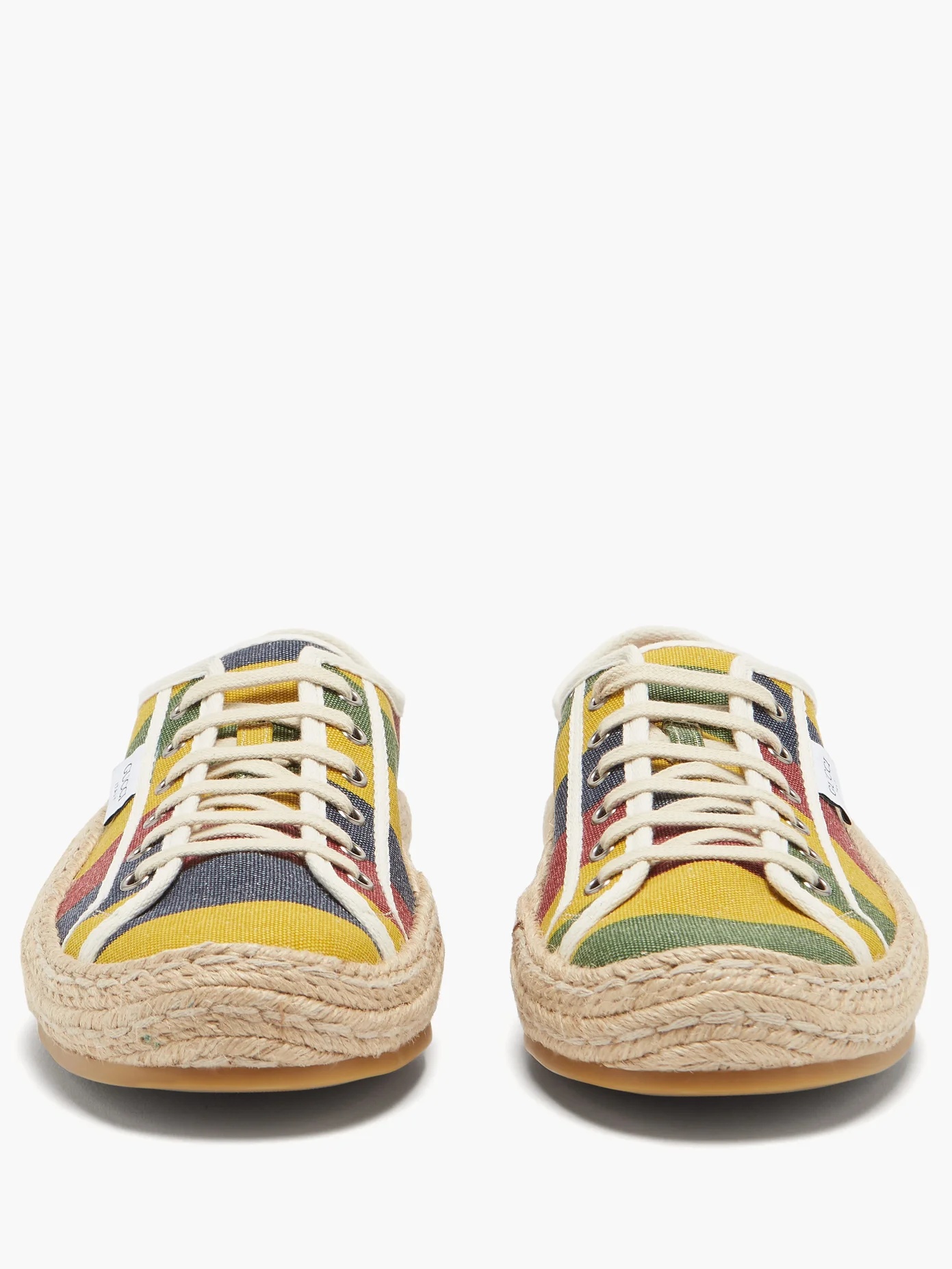 Baiadera-striped canvas espadrille trainers - 5