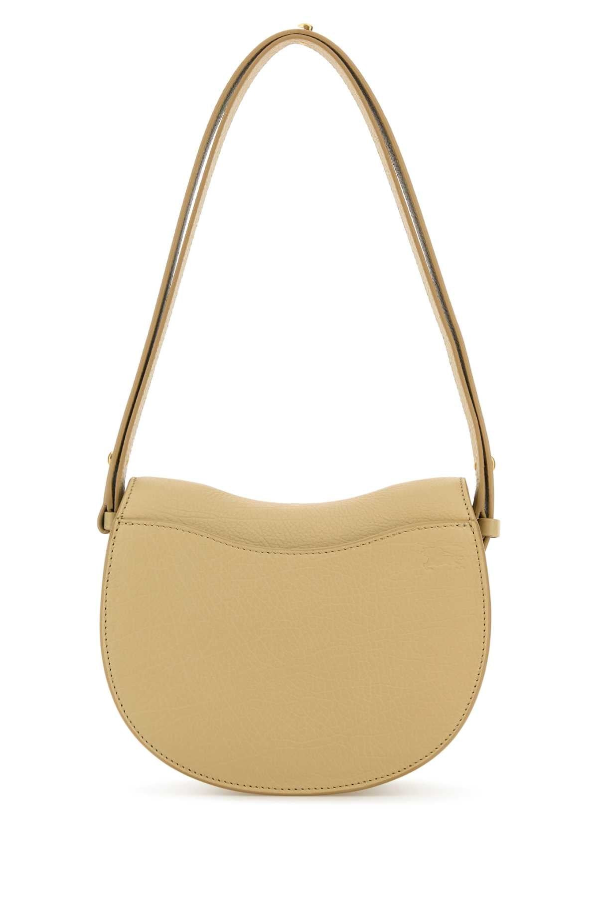 Burberry Women Beige Leather Small Rocking Horse Shoulder Bag - 3