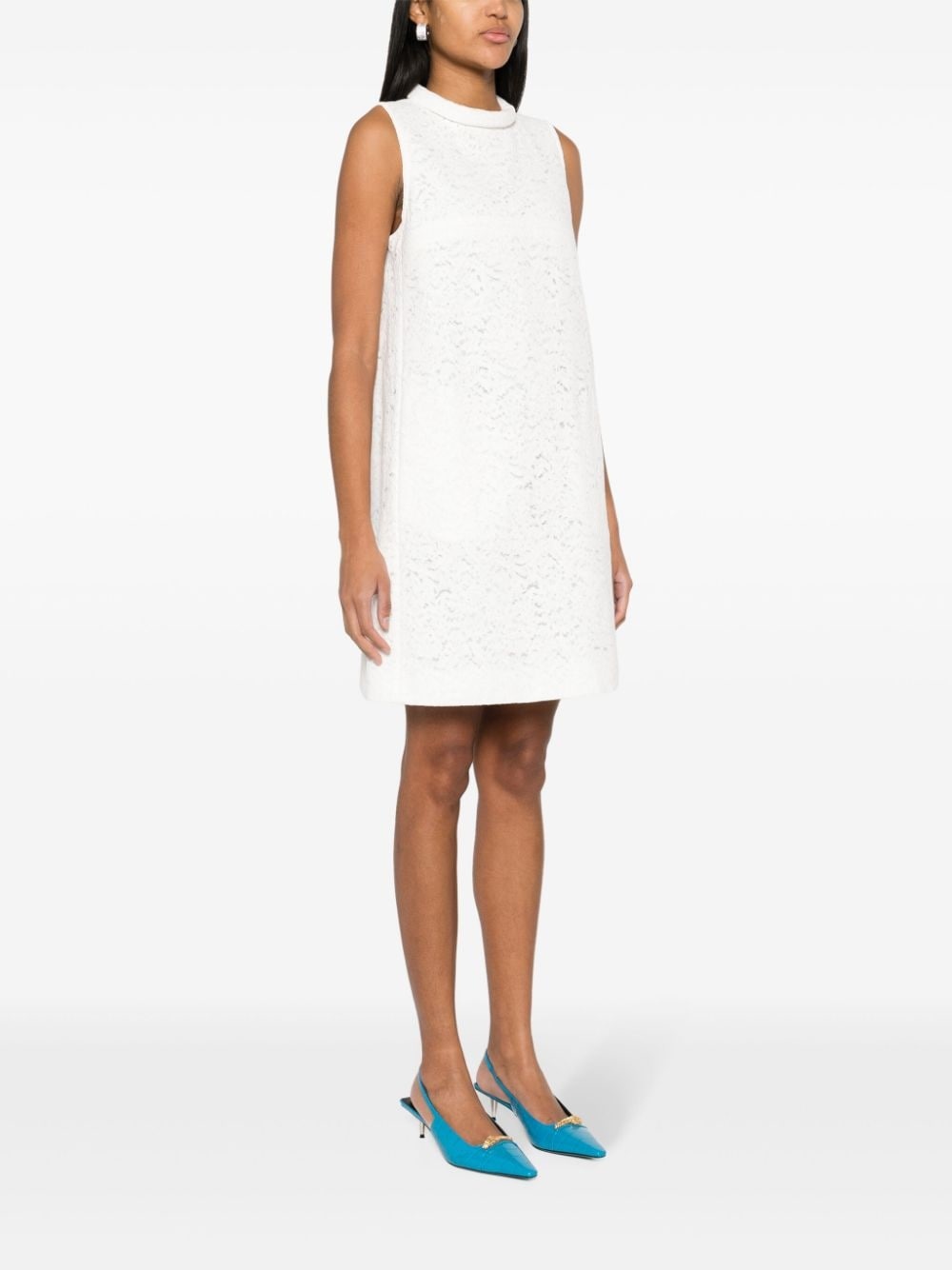 corded-lace mini dress - 3