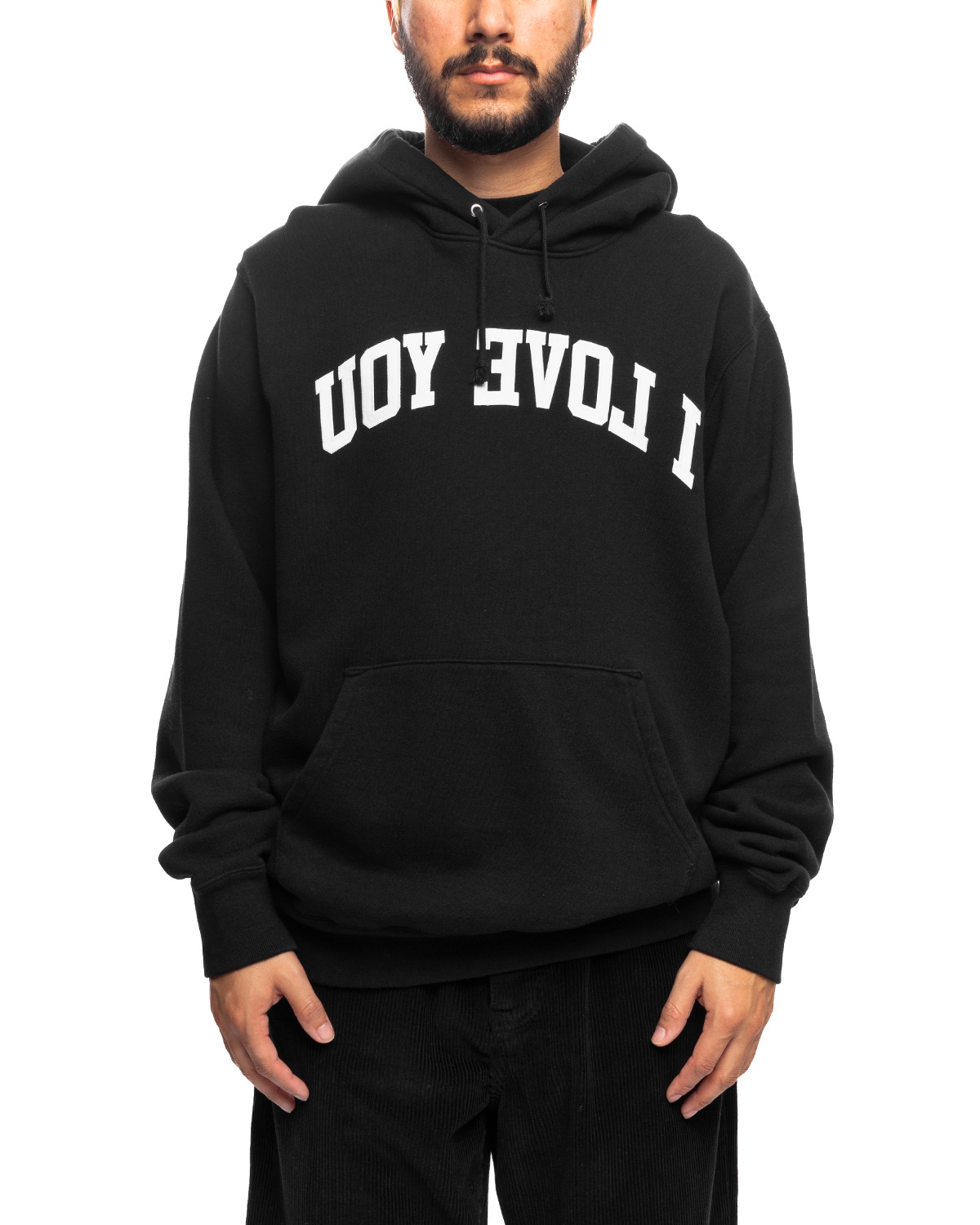 UNDERCOVER UC2C4892-1 I Love You Hoodie Black | likelihood