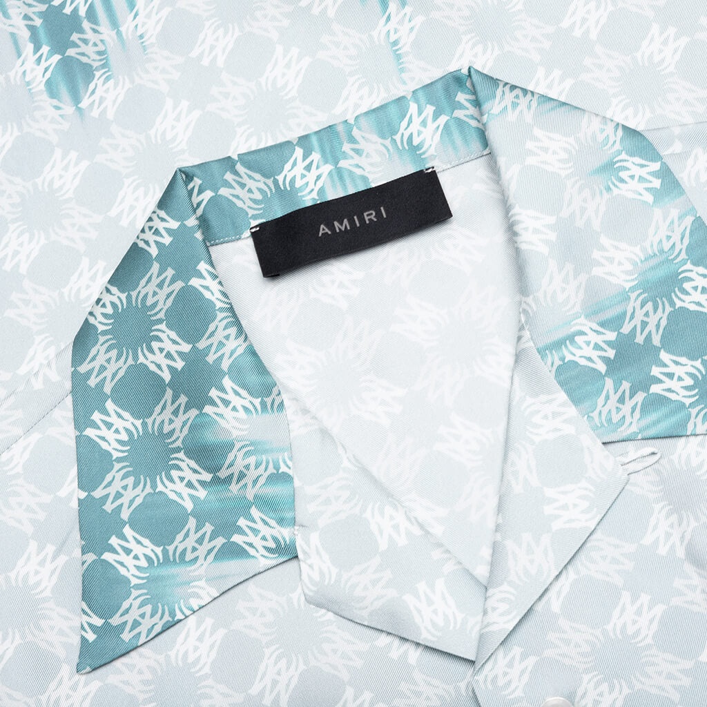 MA QUAD BLEACHED CAMP SHIRT - MARINE - 3