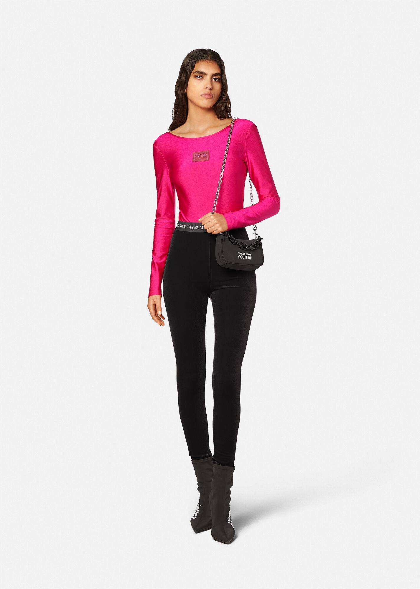 Logo Velvet Leggings - 2