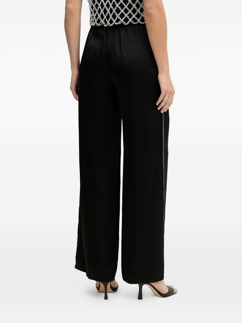 side-stripe satin trousers 4
