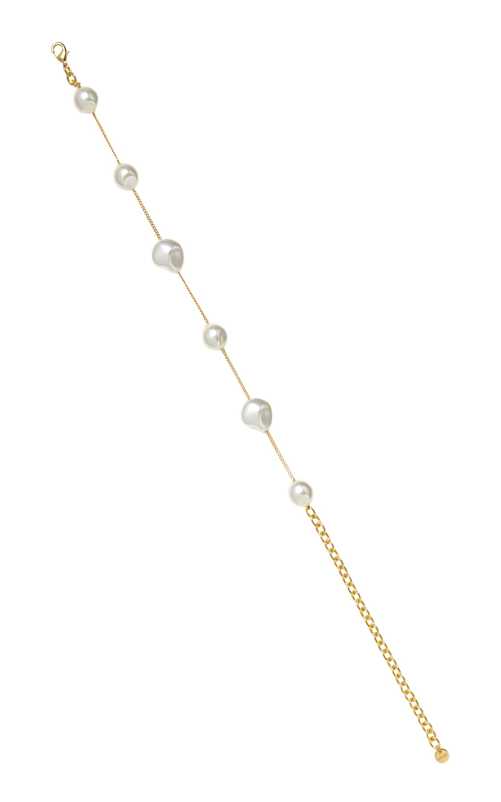 Andie Beaded Gold-Tone Necklace white - 2