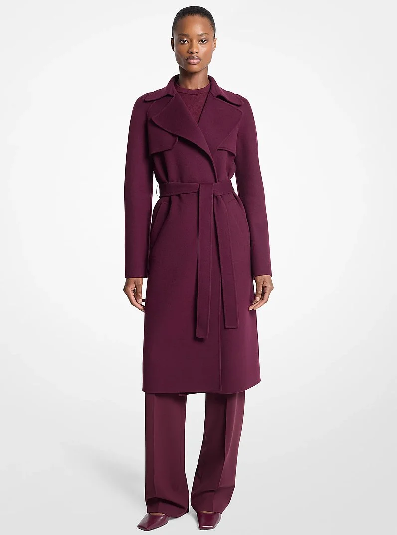 Jennifer Double Faced Wool Trench Coat - 1