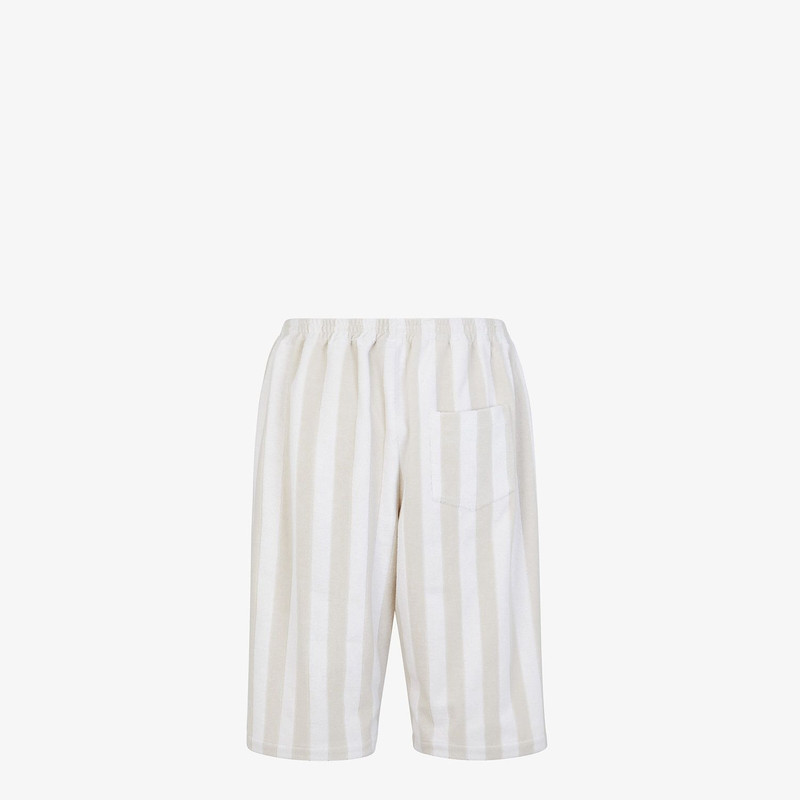 FENDI White cotton Bermudas outlook