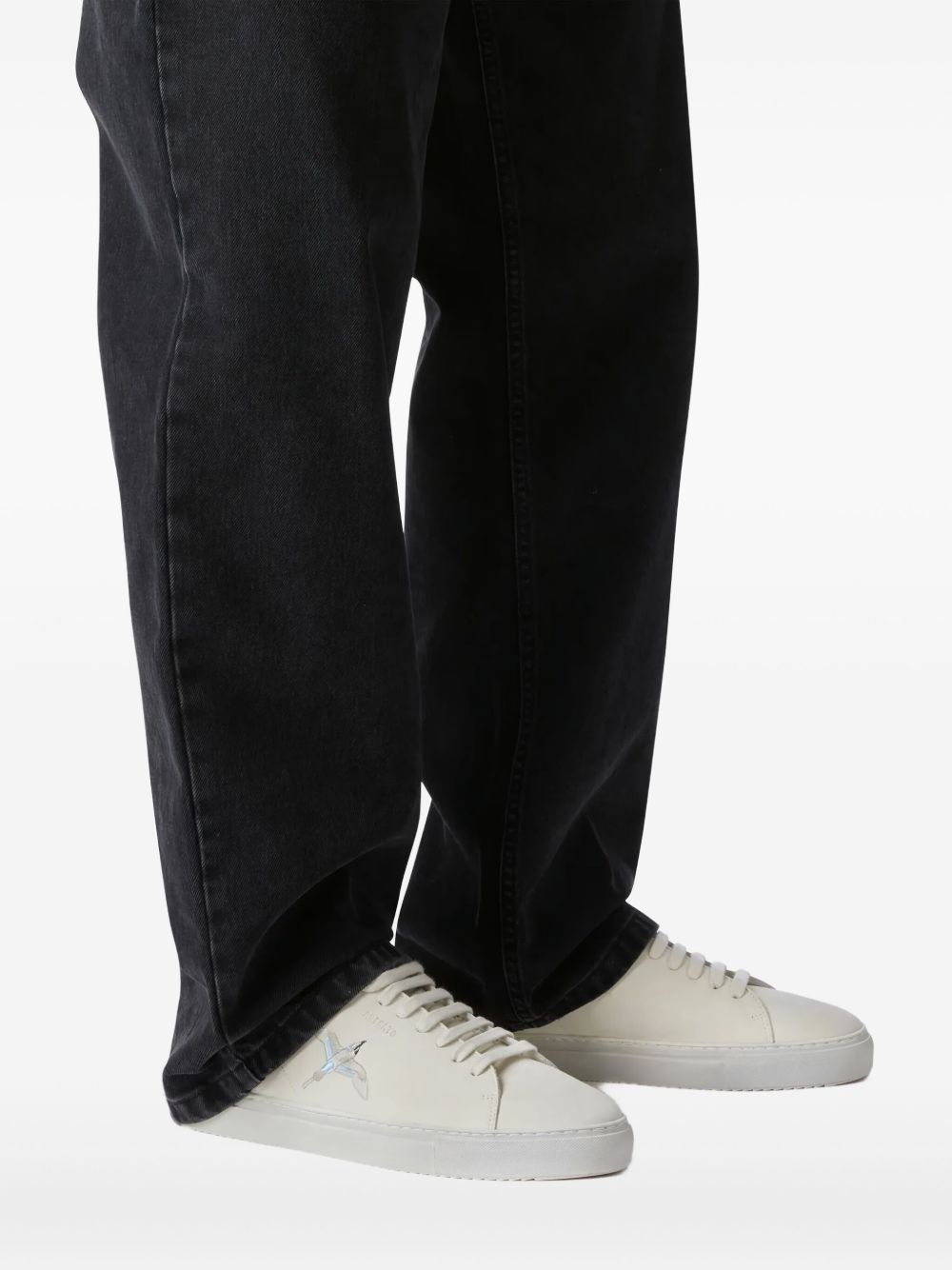 embroidered low-top sneakers - 6