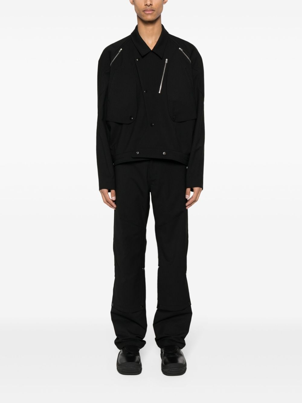 Utility straight-leg trousers - 2