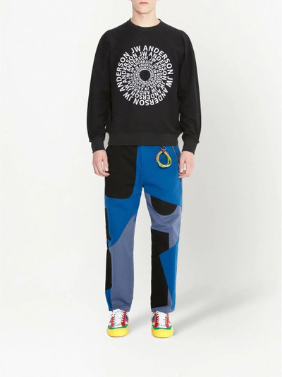 JW Anderson swirl-logo sweatshirt outlook