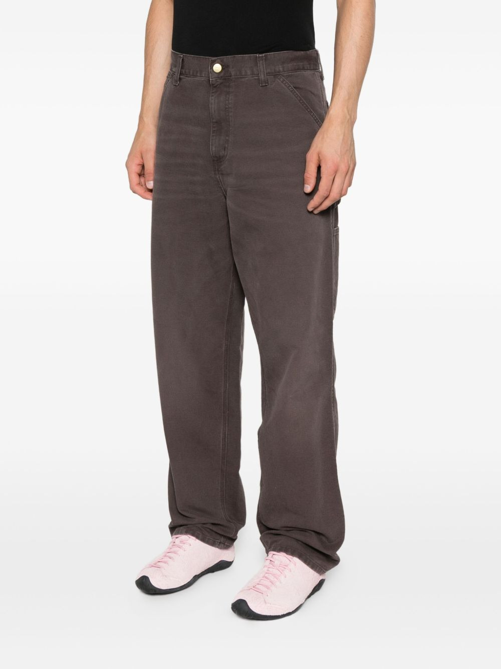 double-pocket cotton jeans - 3