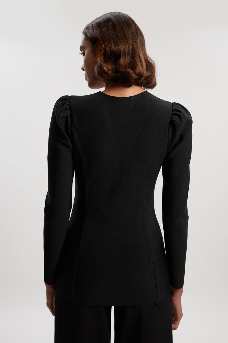 Fitted Figure Form Zip Through Jacket 5