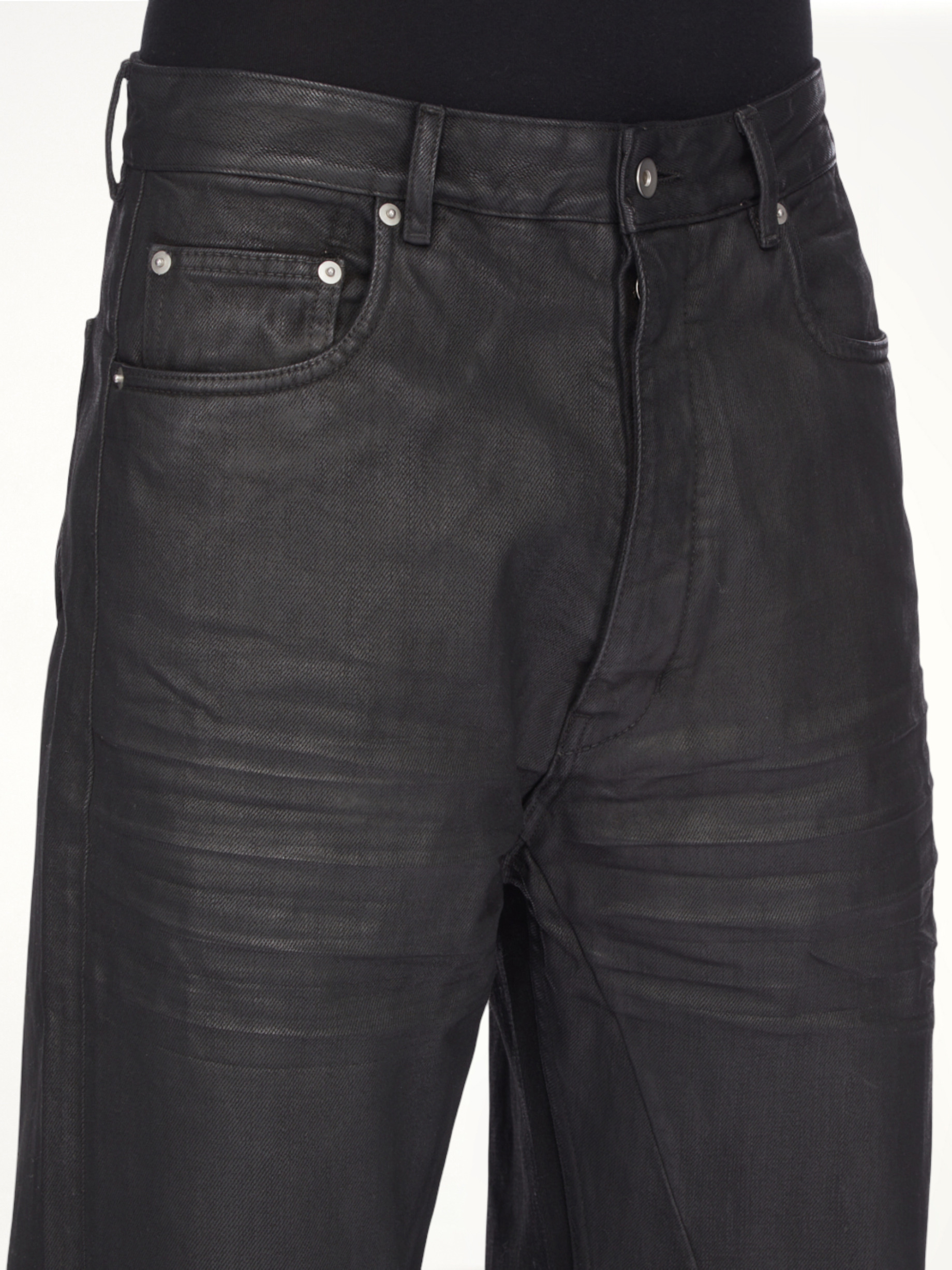 Geth Jeans in Black Wax - 3