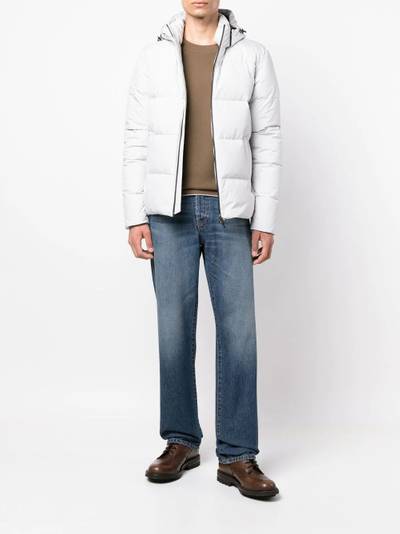 Herno hooded goose down jacket outlook