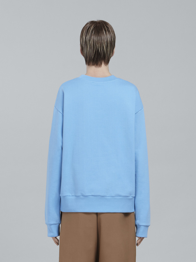 BLUE BIO COTTON SWEATSHIRT 3