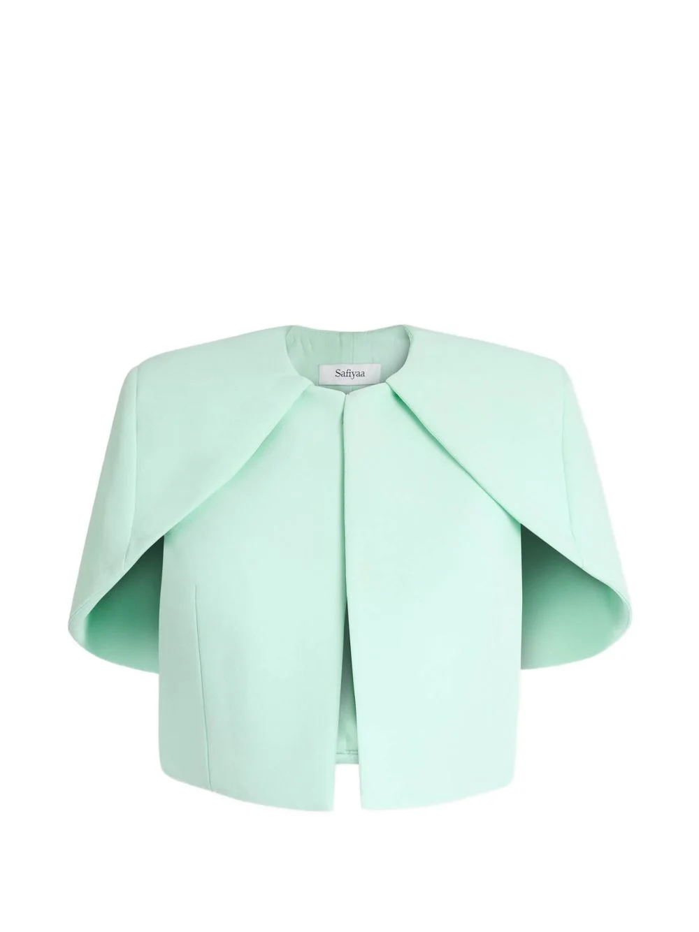 Micah cape-style cropped jacket - 1