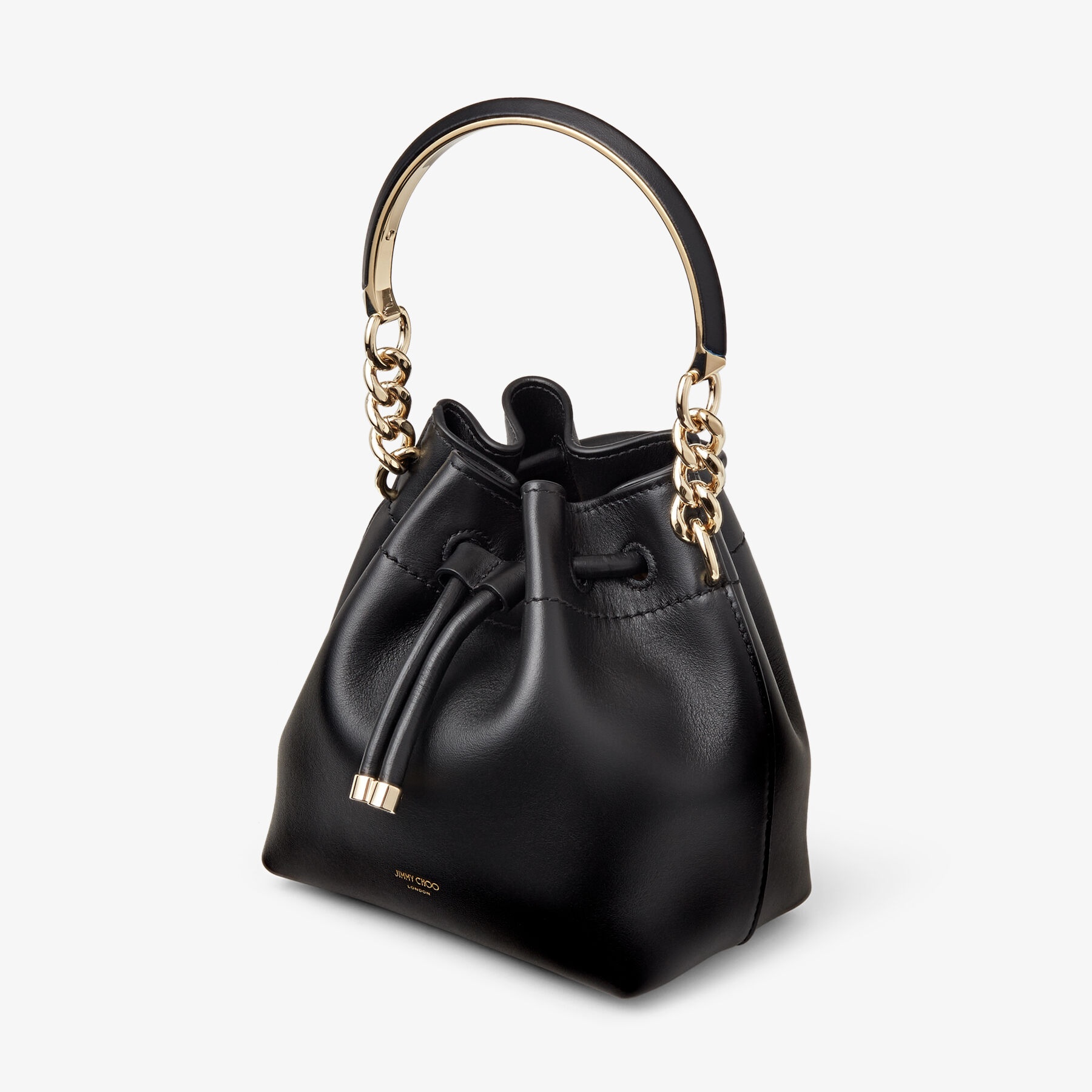 Bon Bon Bucket S
Black Leather Bucket Bag - 6