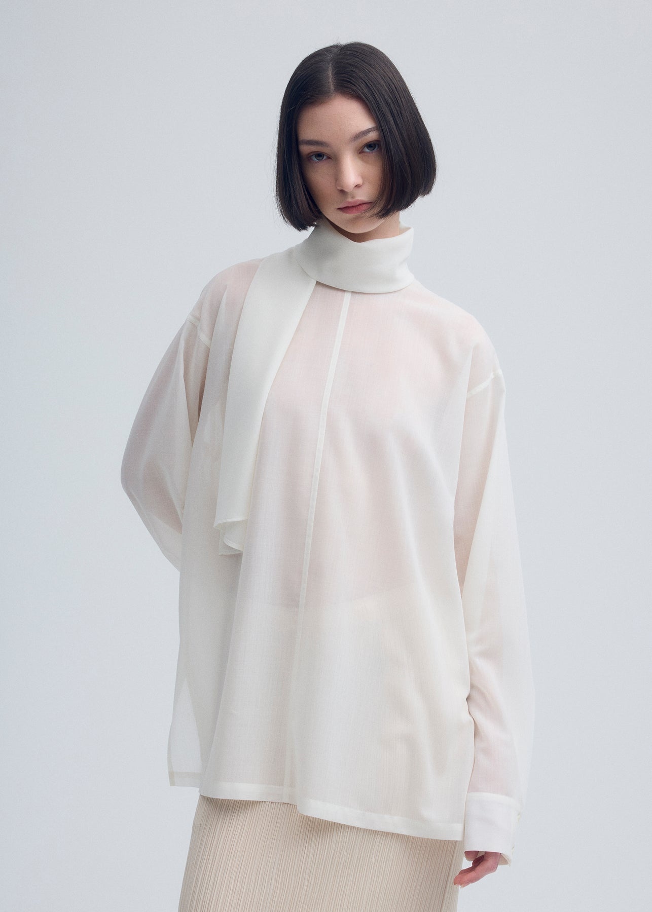 SHEER WOOL SHIRT - 3