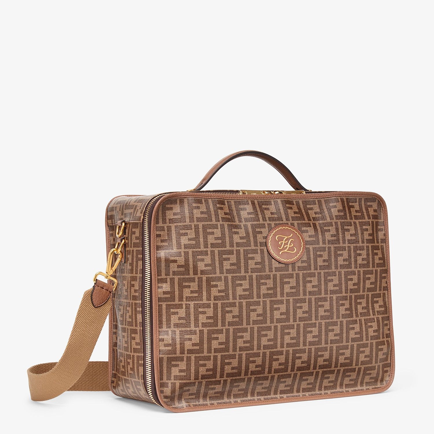 Large brown fabric bag - 2