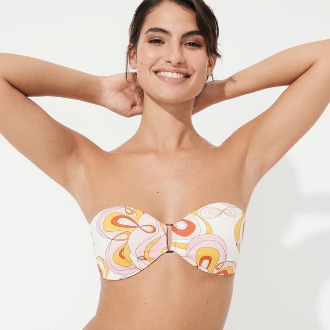 Women Bandeau Bikini Top Kaleidoscope - 3