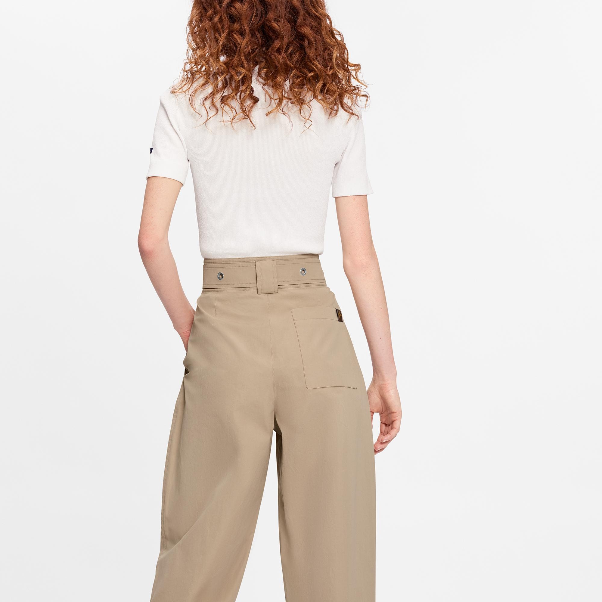 Belted Carrot Pants - 5