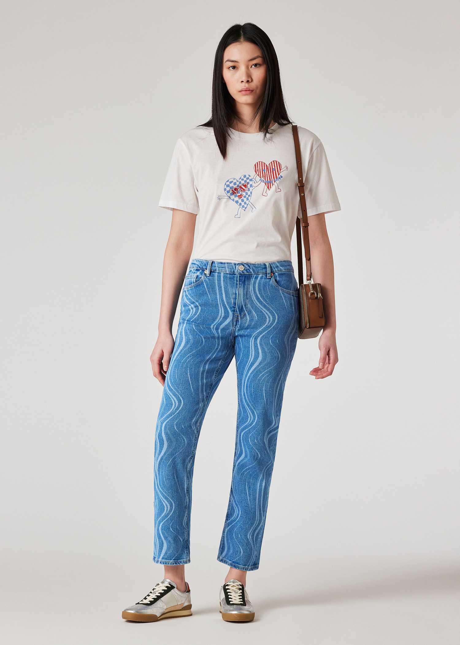 Women's White 'Cool Hearts' T-Shirt - 4