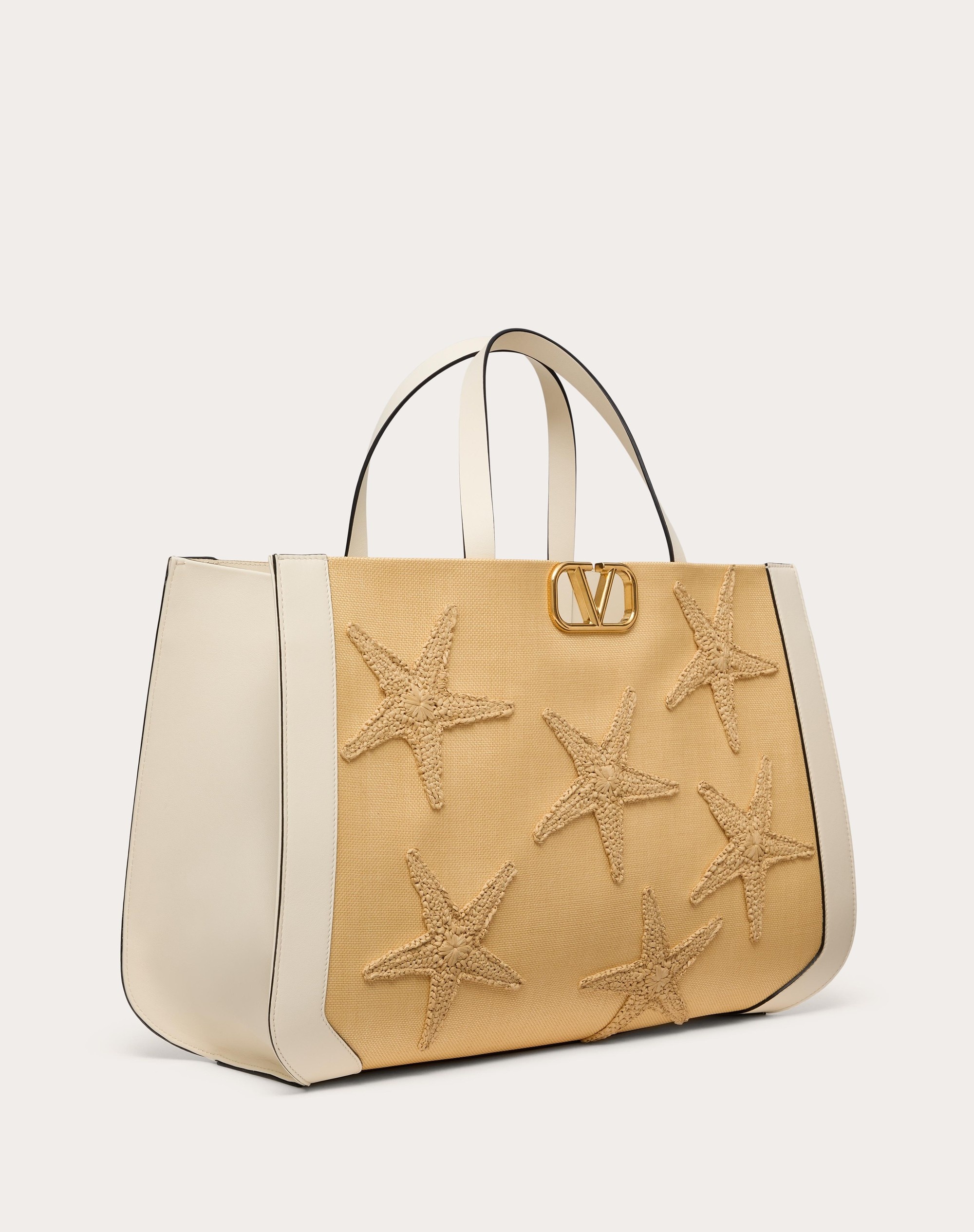 VALENTINO GARAVANI ESCAPE HANDBAG IN RAFFIA WITH EMBROIDERY - 2