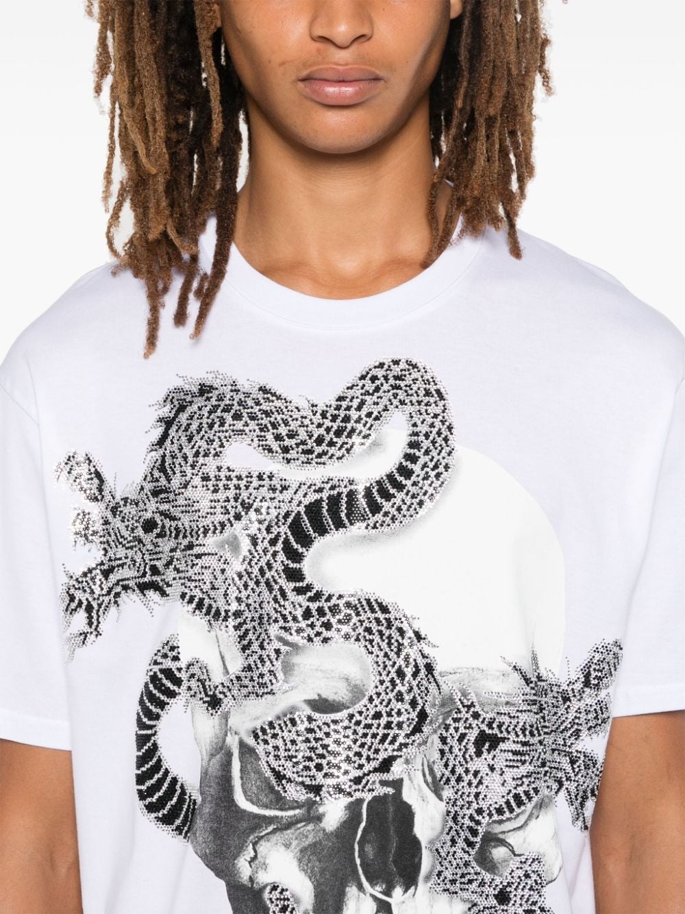 rhinestone-embellished T-shirt - 4