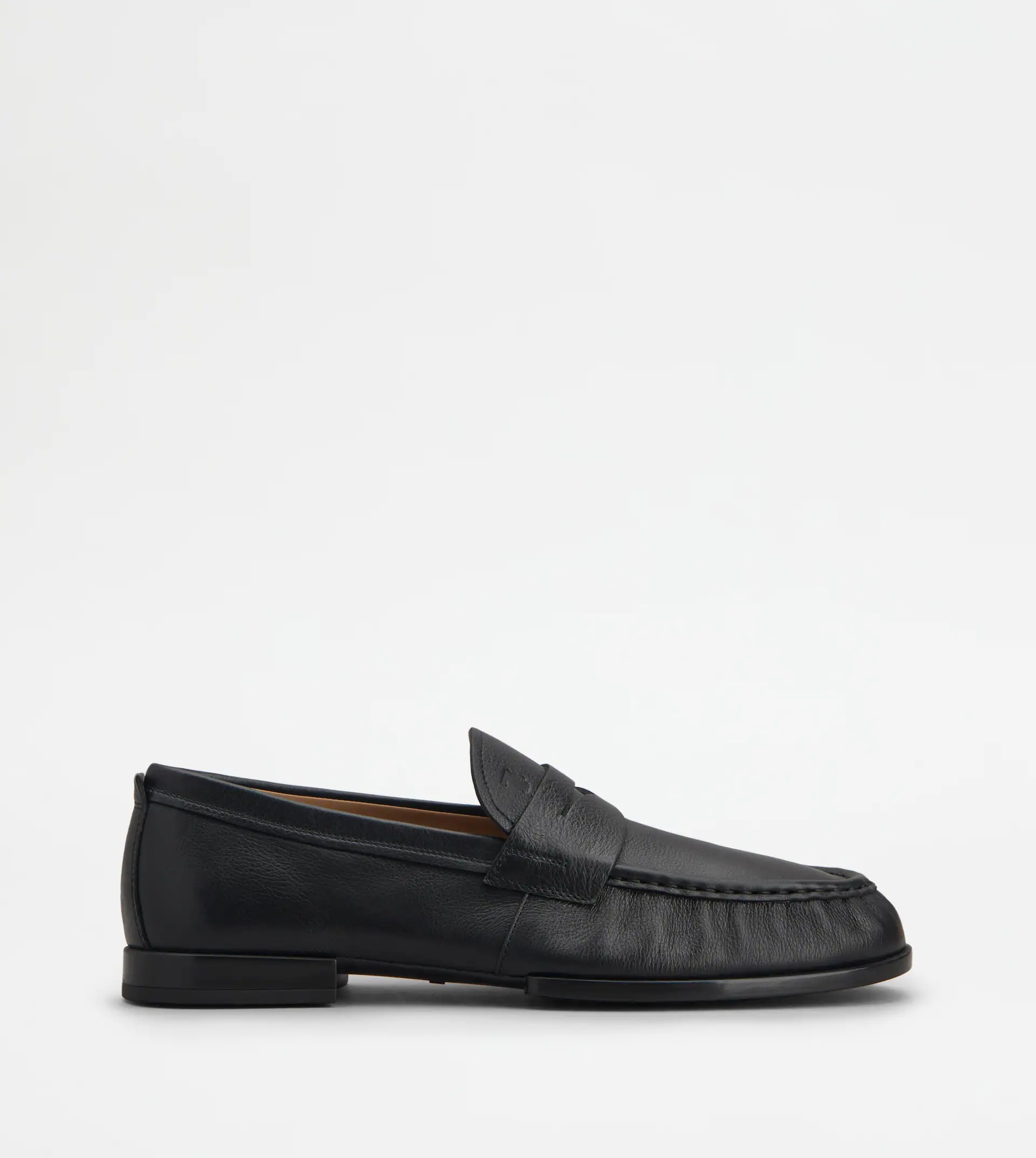 LOAFERS IN LEATHER - BLACK - 1