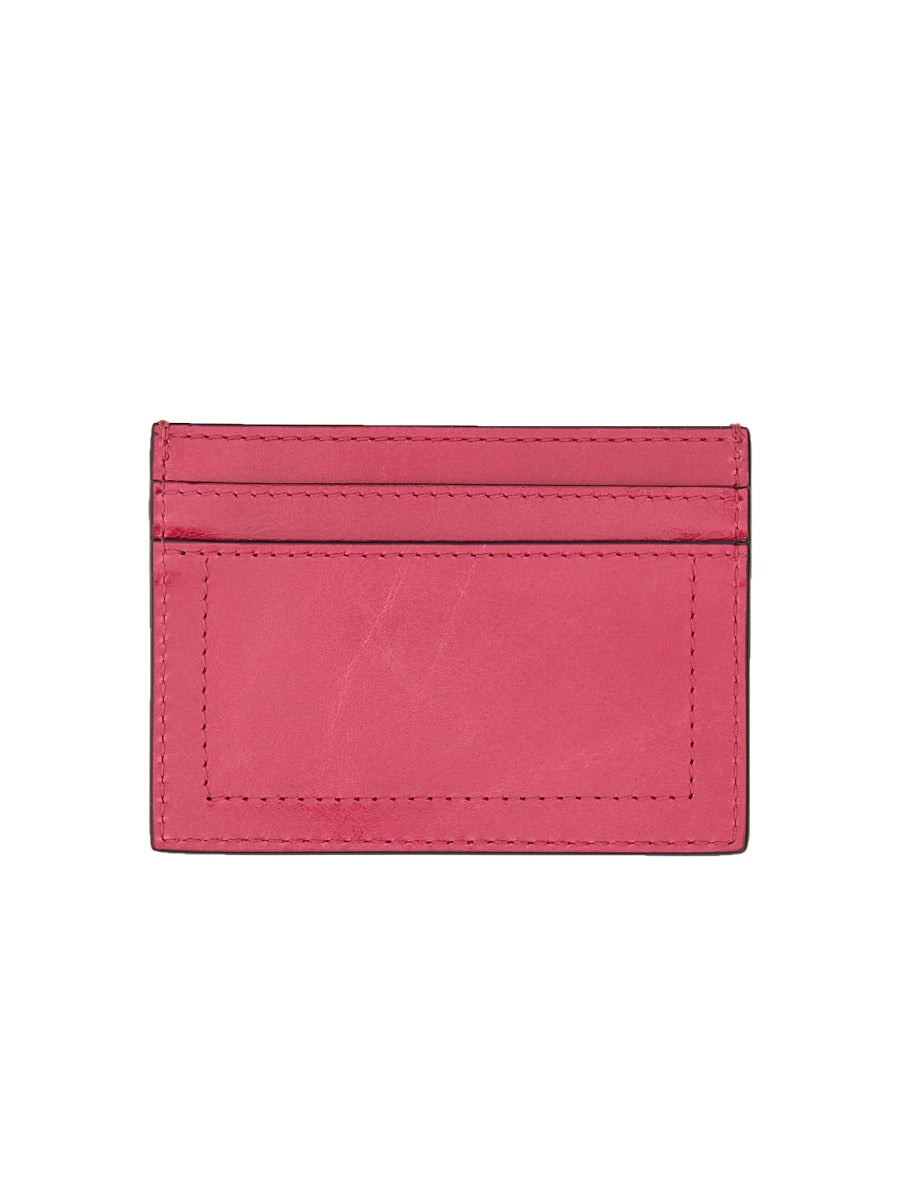 Moschino Women Card Holder With Gold Plaque - 2