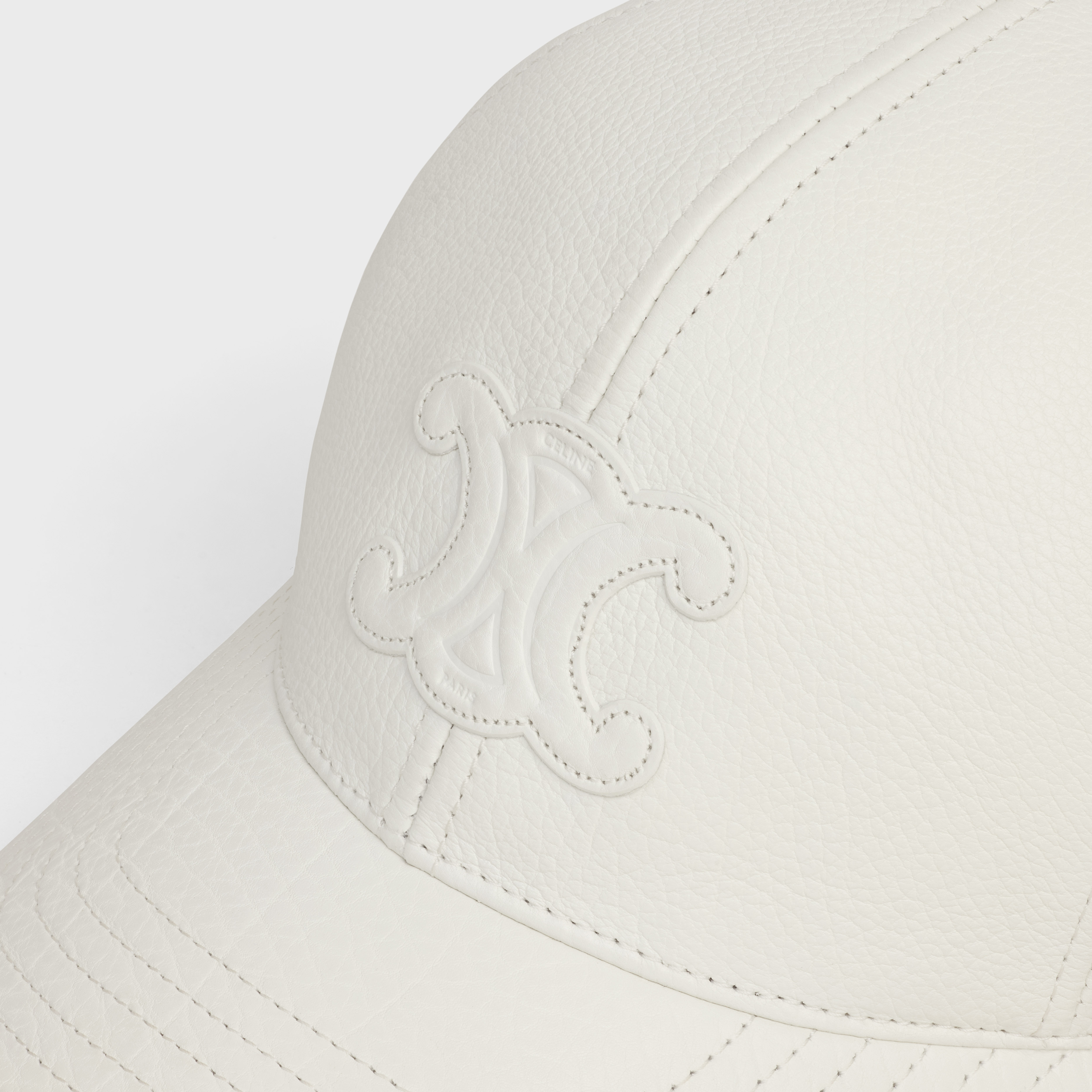 triomphe baseball cap in calfskin - 5