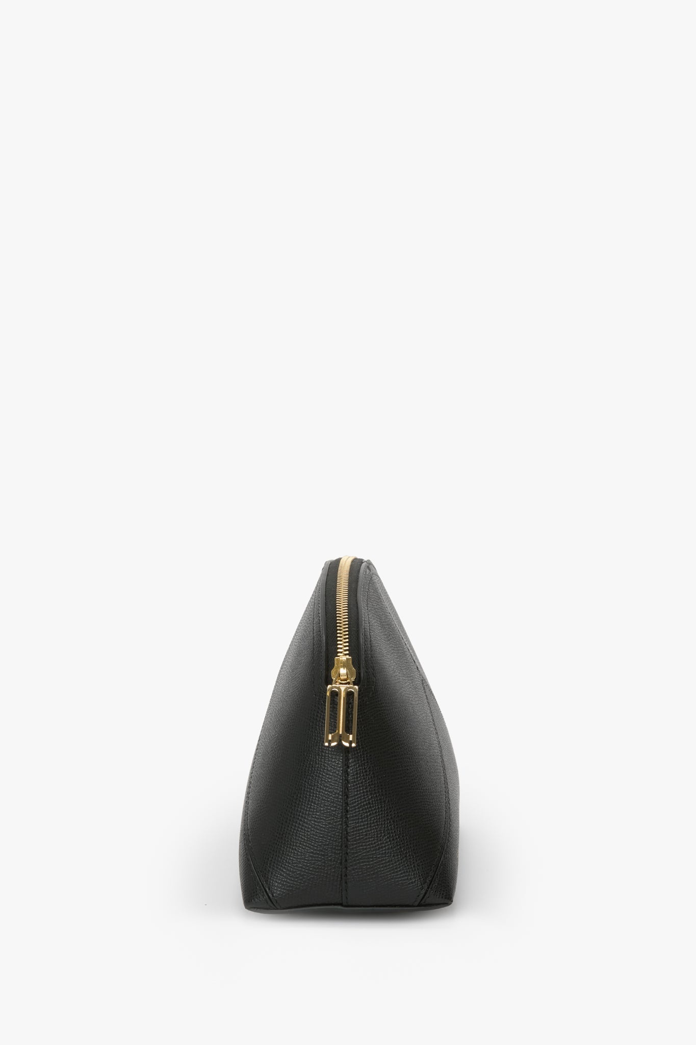 Victoria Large Travel Pouch In Black Grained Leather - 3