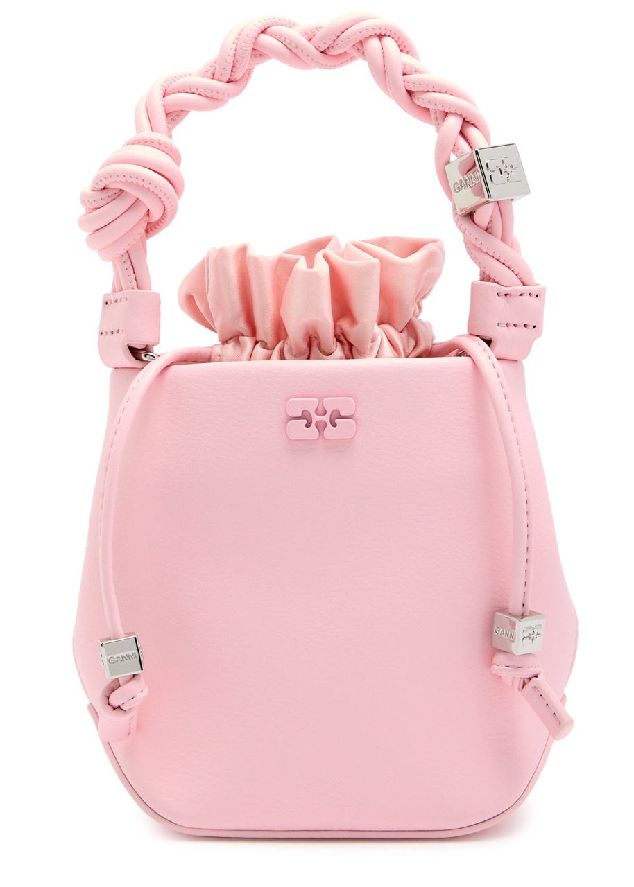 Ganni Bou Mini Grained Leather Bucket bag - 1
