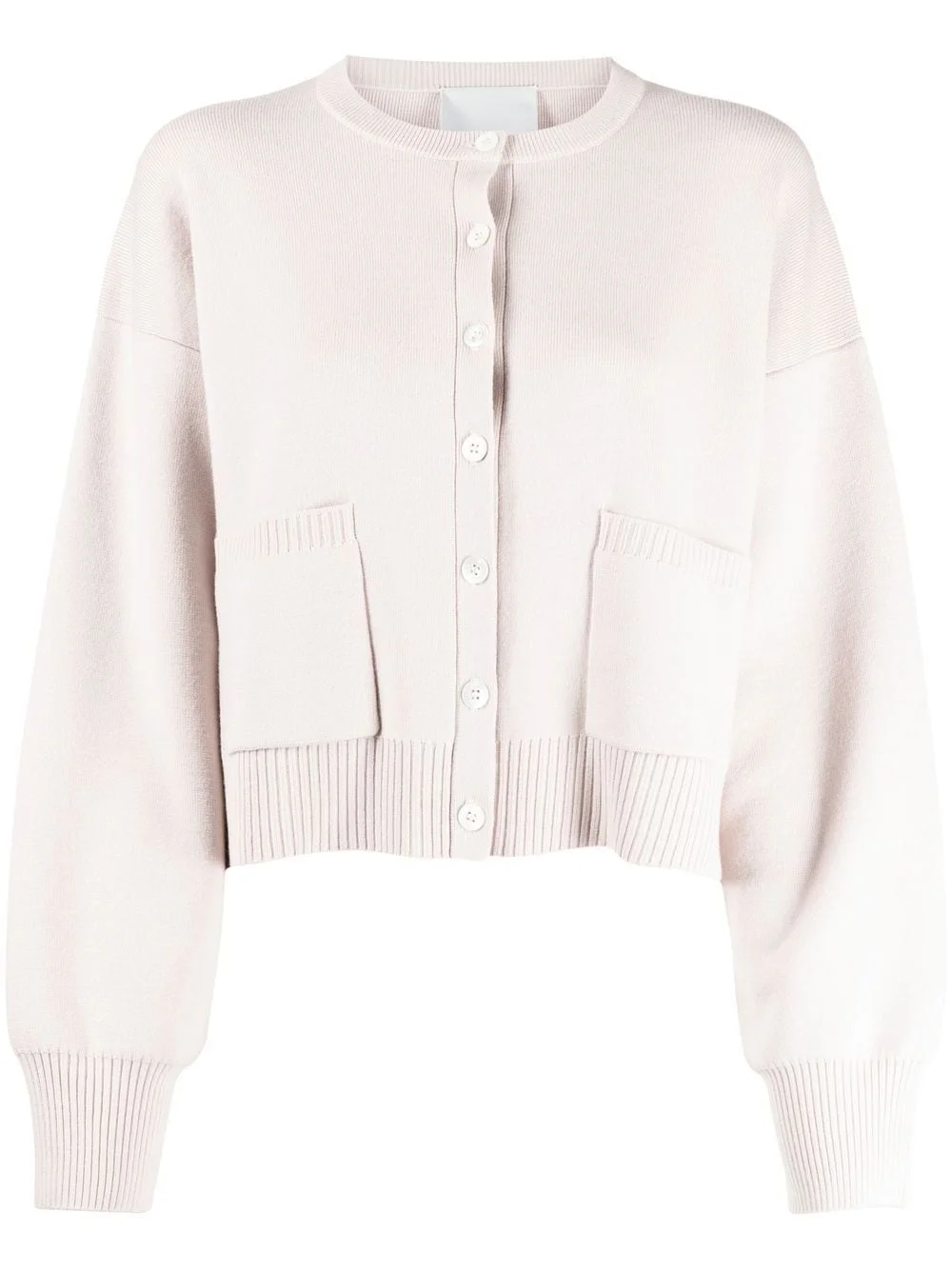 oversized ribbed knit cardigan - 1