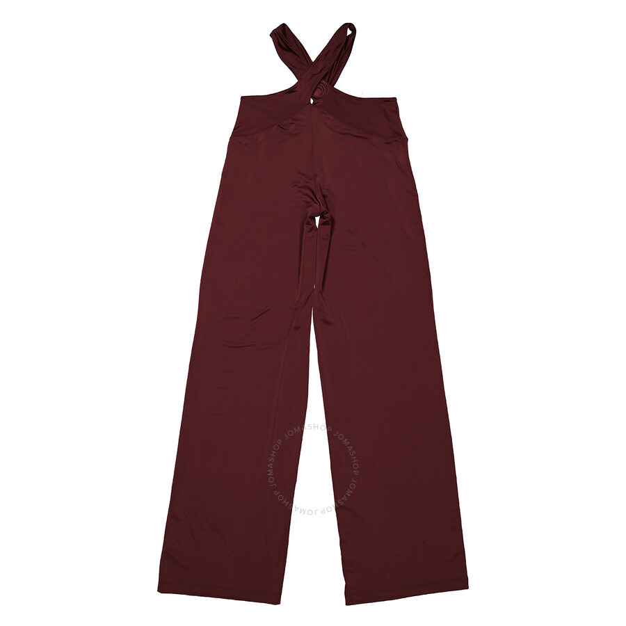 Marine Serre Ladies Brown Cross-Waist Fluid Trousers - 6